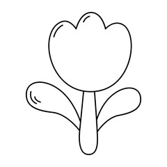 Tulip linear icon.