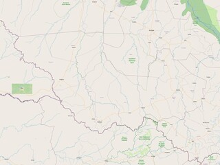 Western Equatoria, South Sudan. OSM. No legend