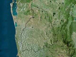 Kurunegala, Sri Lanka. High-res satellite. No legend