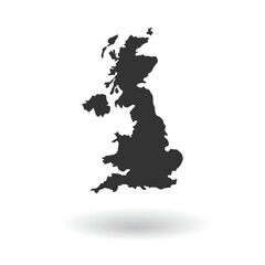British map icon. Uk vector ilustration.