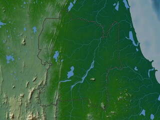 Polonnaruwa, Sri Lanka. Physical. No legend