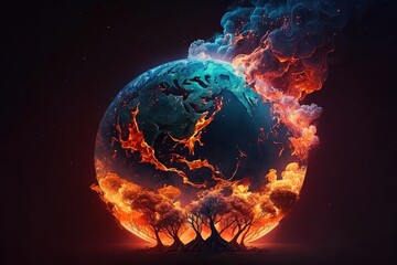 Our Burning Planet: The Impact of Human Action Generative AI