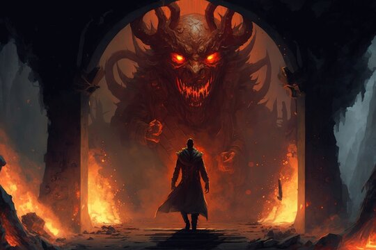 Boiling Upon Torment: An Illustrative Journey Through Fantasy Hell Generative AI