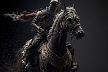 middle eastern style cavalry, generative ai