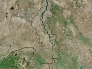 White Nile, Sudan. High-res satellite. No legend