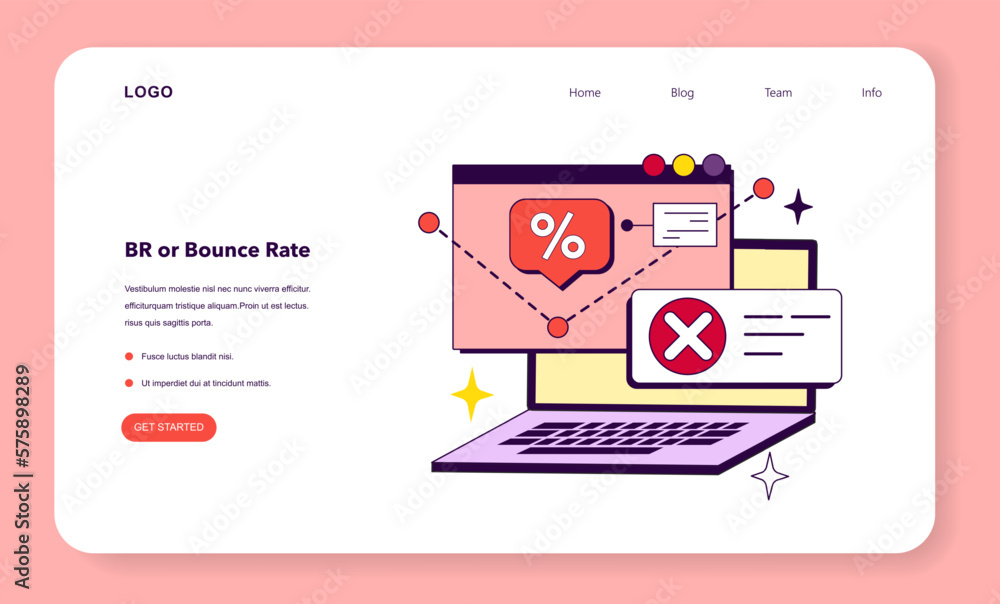 Aufkleber br or bounce rate kpi type. indicator to measure employee efficiency