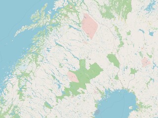 Norrbotten, Sweden. OSM. No legend