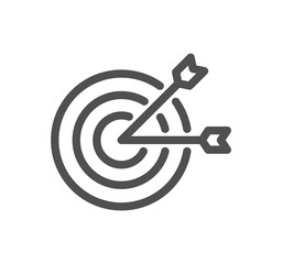 Core values related icon outline and linear symbol.	
