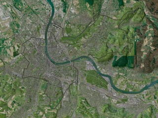 Basel-Stadt, Switzerland. High-res satellite. No legend
