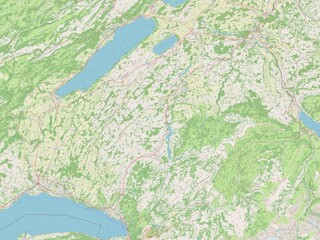 Fribourg, Switzerland. OSM. No legend