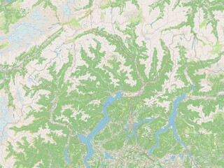 Fototapeta premium Ticino, Switzerland. OSM. No legend