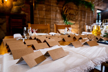 tableware and table decorations at celebrations