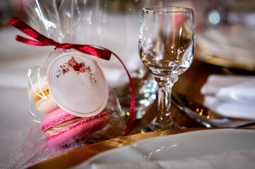 tableware and table decorations at celebrations
