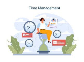 Time management. Human resources manager soft skills. HR agent competencies