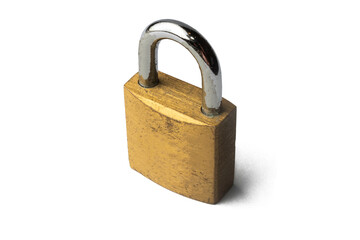Naklejka premium Padlock with shading, isolated