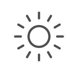 Weather related icon outline and linear symbol.	
