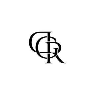 dgr lettering initial monogram logo design