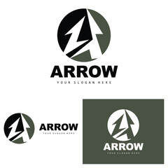 Arrow Direction Logo, Directional Direction Vector Icon, A Letter Model Design