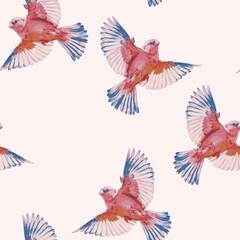 Naklejka premium pattern with birds