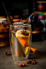 Christmas or New Year hot winter drink