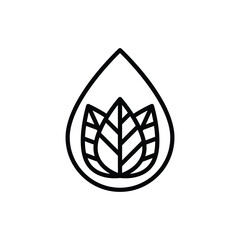 Sodium and sulfate free thin line icon. Stamp for packaging of beauty product. Modern vector illustration.