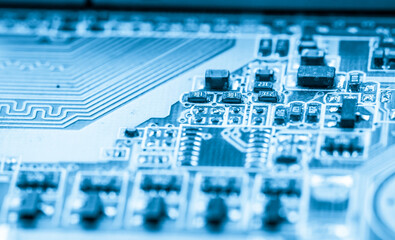 Abstract,close up of Mainboard Electronic background.
(logic board,cpu motherboard,circuit,system board,mobo)