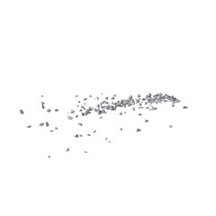 Concrete debris isolated transparent background 3d rendering
