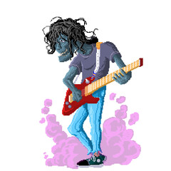 Obraz premium guitarist with guitar