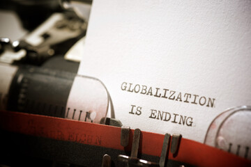 Globalization is ending text