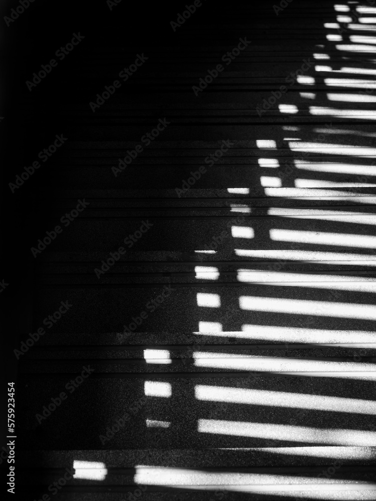 Poster Shadow pattern on stairs step Architecture details Art background