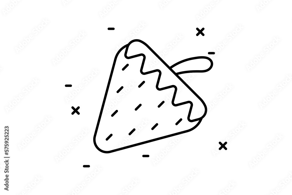 Poster strawberry icon. simple thin line, outline vector of agriculture icons for ui and ux, website or mob