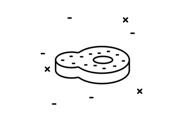 meat icon. Simple thin line, outline vector of Agriculture icons for UI and UX, website or mobile application on white background