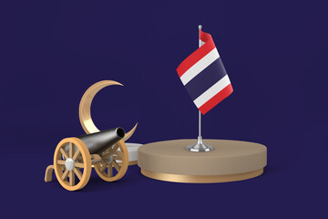 Ramadan Thailand Cannon and Crescent