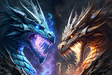 dragon created using AI Generative Technology