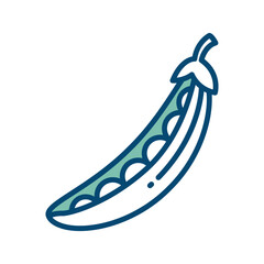 peas icon vector design template in white background