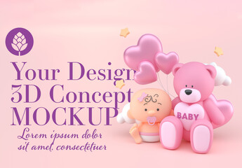 Baby Concept Mockup