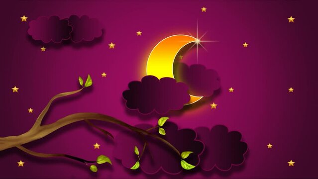  LOOP ANIMATION, LULLABY BACKGROUND.AUTHOR'S ANIMATION