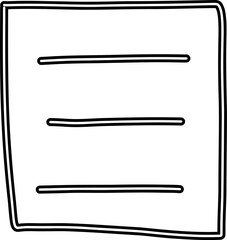 Outline Notebook Sheet Text Banner 
