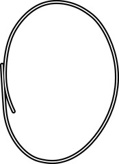 Outline Ellipse Text Banner 