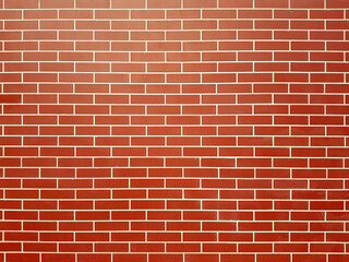 Red new brick wall texture background.
