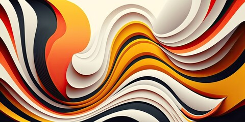 abstract background with waves , ai generated
