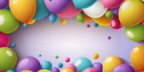 balloons background , ai generated