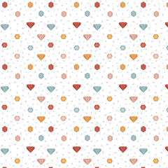 Seamless pattern with diamond illustrations, minimalism, simple pattern, vector