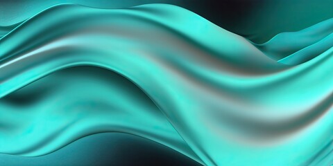 Obraz premium Abstract 3d Wavy Silk Like Render Wallpaper Backdrop, Generative AI