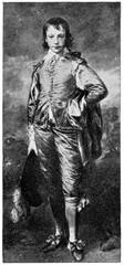 The Blue Boy by an English portrait and landscape painter Thomas Gainsborough. Publication of the...