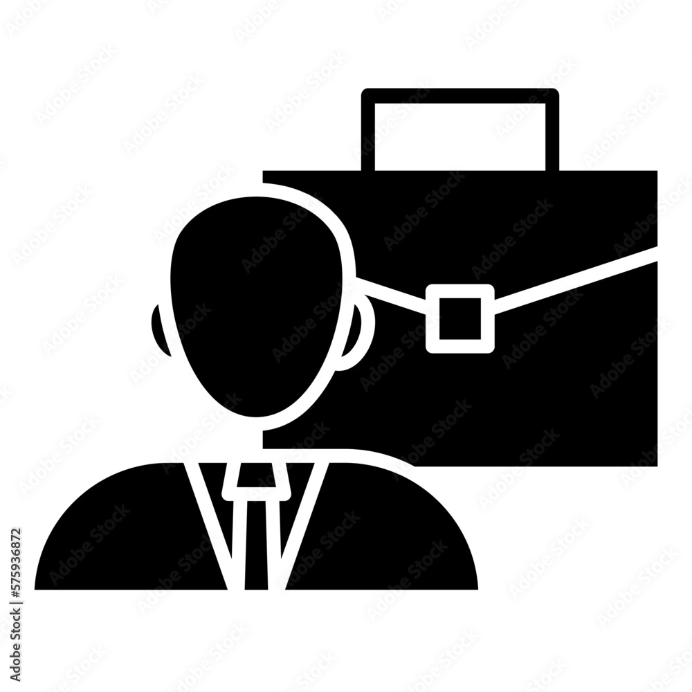 Canvas Prints avatar briefcase icon