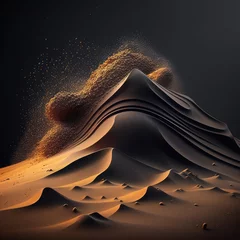 Poster Surreal sandy landscape © Ai Art Director