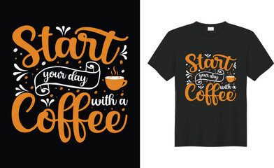 Coffee Typography, calligraphy, lettering, Hand drawing, poster, funny print Vector t-shirt design. Vintage, Good, best, hot, smell, love quote SVG cut files. Drink, text, black, slogan, inspirational