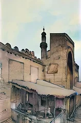 Fototapeten Mosques of Arab countries And Islamic - Created with Generative AI Technology © Faris