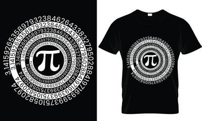 Pi Day T-shirt Design Bundle. Pi t-shirt. Math T shirt design. Pi day Vector Graphics, Pi day t shirt design vector. funny pi day t shirt graphic design shirt - obrazy, fototapety, plakaty